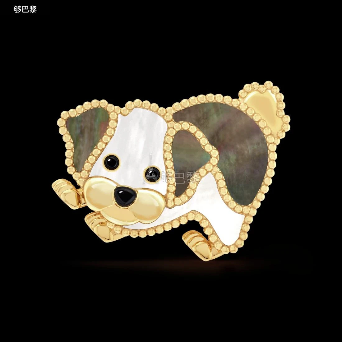 商品Van Cleef & Arpels|包邮包税【预售7天发货】 VCA梵克雅宝 23秋冬 女士 胸针 Lucky Animals Bichon Frise胸针 VCARP9RV00,价格¥69980,第4张图片详细描述