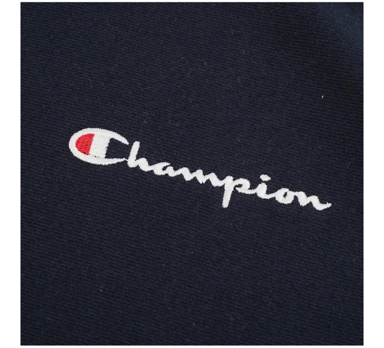 商品[国内直发] CHAMPION|CHAMPION 男士左胸小草写logo纯色袋鼠兜加绒连帽卫衣 GF68-Y06819-NYC,价格¥230,第7张图片详细描述