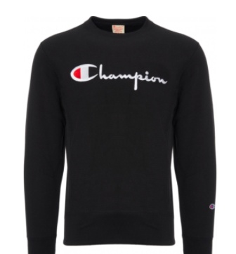 商品CHAMPION|CHAMPION 男士黑色棉质圆领卫衣 212576-NBK,价格¥279,第3张图片详细描述