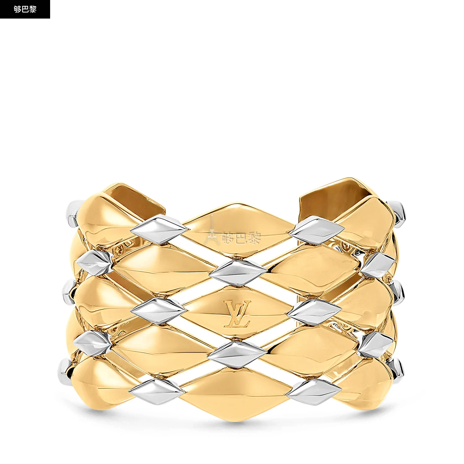 商品Louis Vuitton|【预售】 LV路易威登 25春夏 女士 手镯 LV MALLETAGE 手镯 M1496S ,价格¥10311,第2张图片详细描述