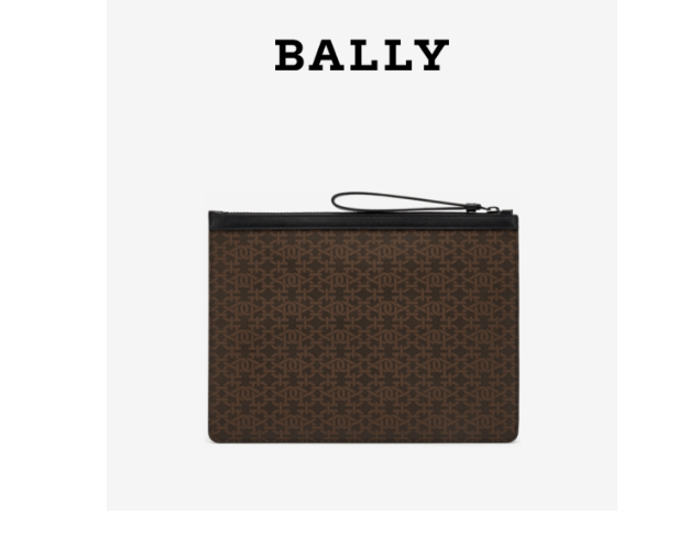 商品Bally|巴利新款男士BHALDEN.STM棕色印花老花手拿包BHALDEN.STM-6238957（澳门仓发货）,价格¥2140,第6张图片详细描述