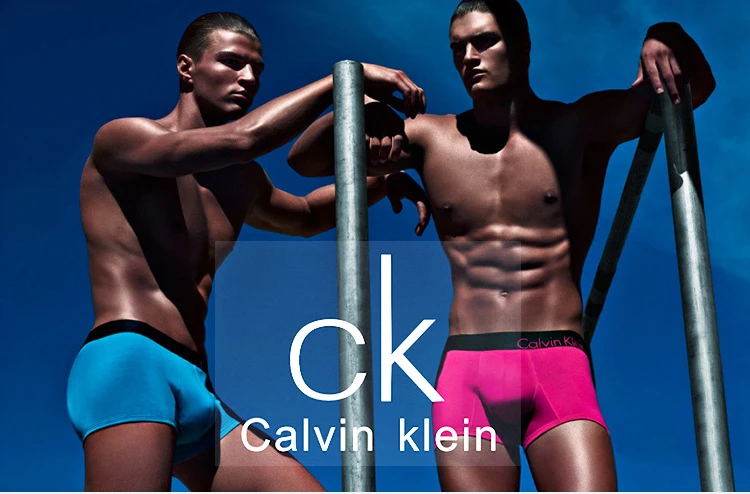 商品[国内直发] Calvin Klein|Calvin Klein 卡尔文 克莱恩 蓝色尼龙弹性纤维透气运动男士平角内裤 NB1006-420,价格¥147,第1张图片详细描述