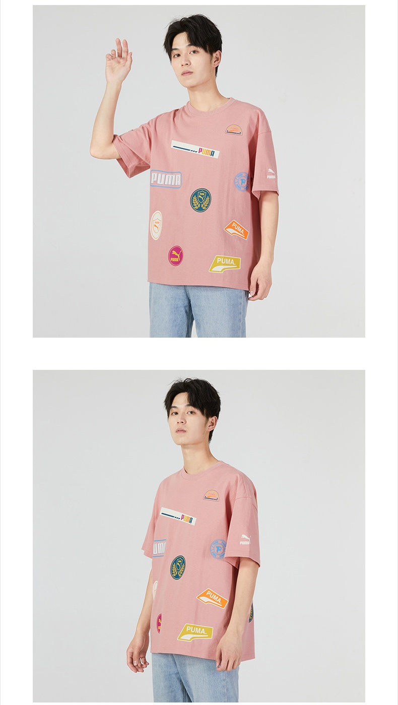 商品[国内直发] Puma|PRINT MIX BADGE TEE男女运动休闲短袖T恤,价格¥196,第7张图片详细描述