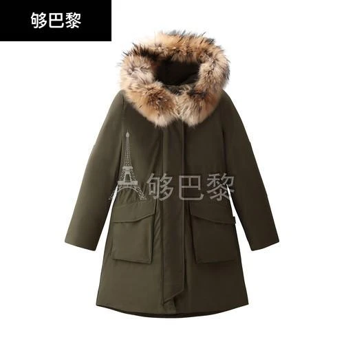 商品Woolrich|【特惠8.7折】包邮包税【预售7天发货】 WOOLRICH 女士 大衣 Military Raccoon 风雪大衣  WOO9UT6EGEE,价格¥10677,第2张图片详细描述