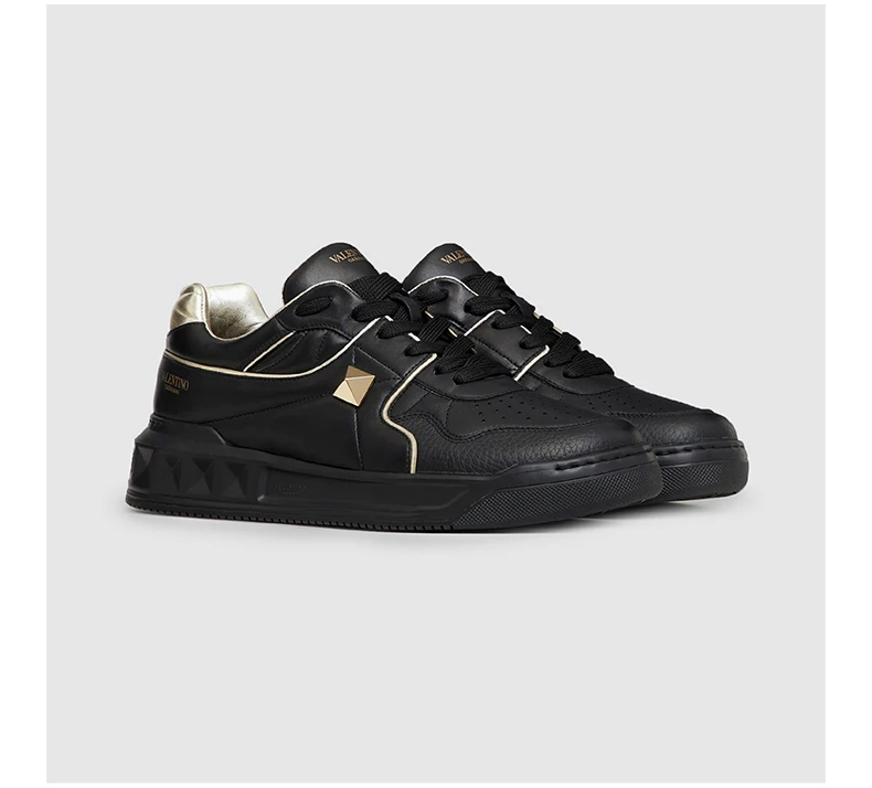 商品Valentino|VALENTINO 男士黑色皮革运动鞋 1Y2S0E71-RUS-ED6,价格¥3839,第5张图片详细描述