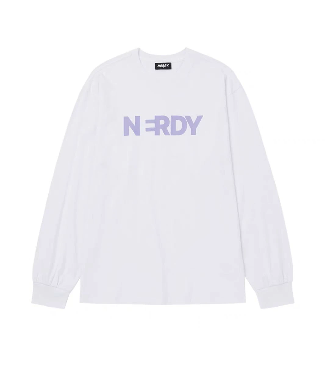 商品NERDY|【享贝家】ZY-（预售款）NERDY 徽标字母圆领长袖T恤 男女同款 BIG BLENK LOGO L/S T-SHIRT,价格¥133,第1张图片详细描述