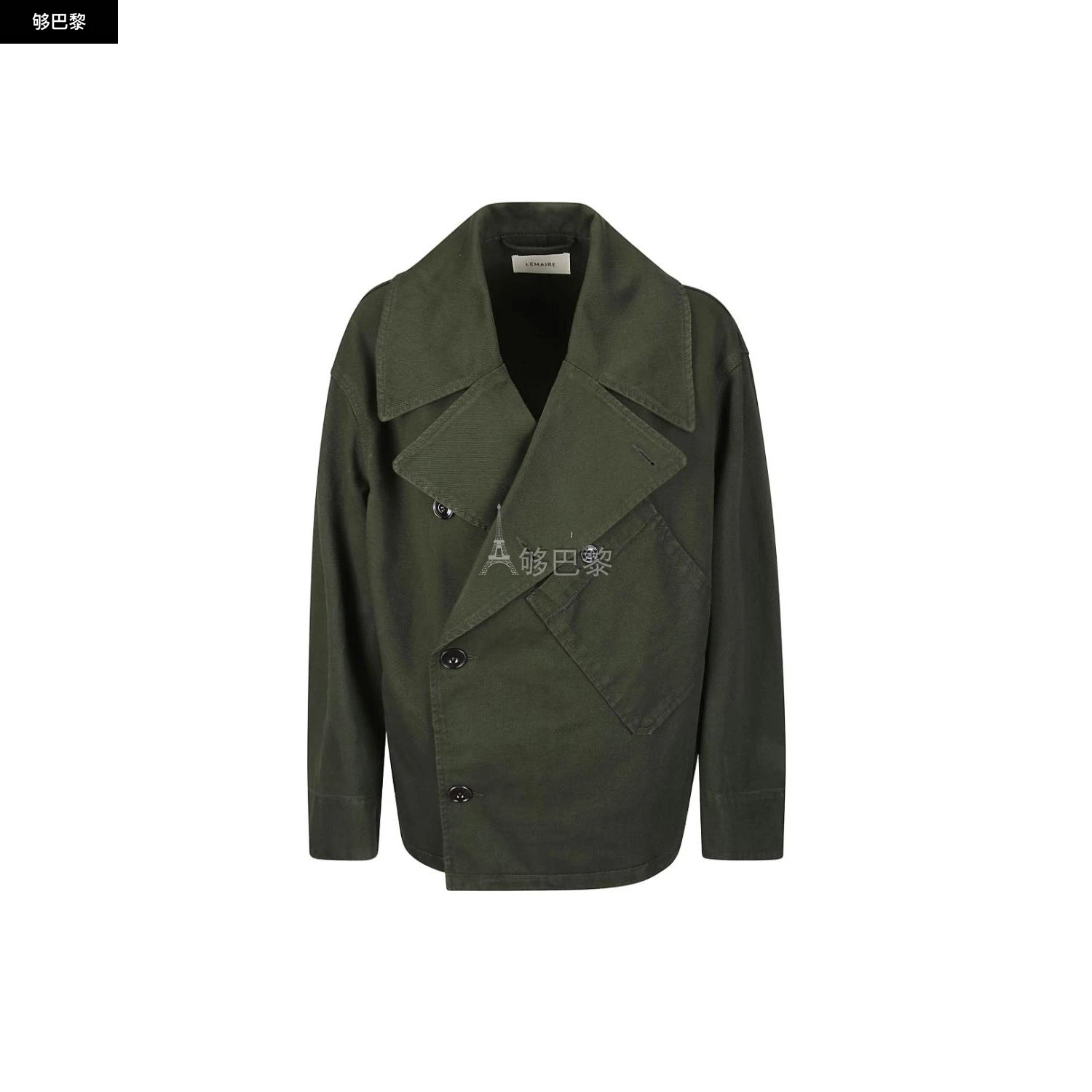 商品Lemaire|【特惠6.7折】【预售】 2023秋冬 女士 西服外套 西服 2517407  OW334LD1001GR600 ,价格¥4093,第2张图片详细描述