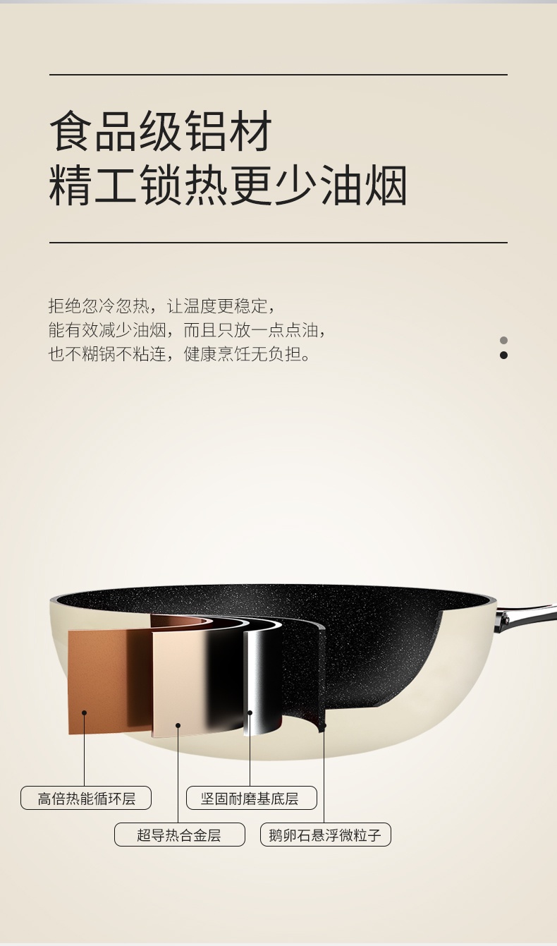商品[国内直发] URBAN SPLASH|VELOSAN鹅卵石煎锅26cm直径26CM,价格¥397,第11张图片详细描述