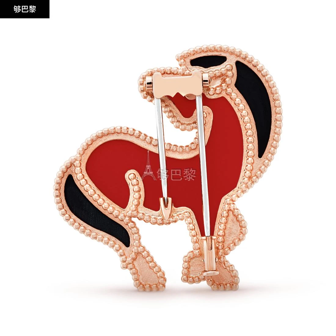 商品Van Cleef & Arpels|包邮包税【预售7天发货】 VCA梵克雅宝 23秋冬 女士 胸针 Lucky Animals Horse胸针 VCARP5LJ00,价格¥69971,第7张图片详细描述