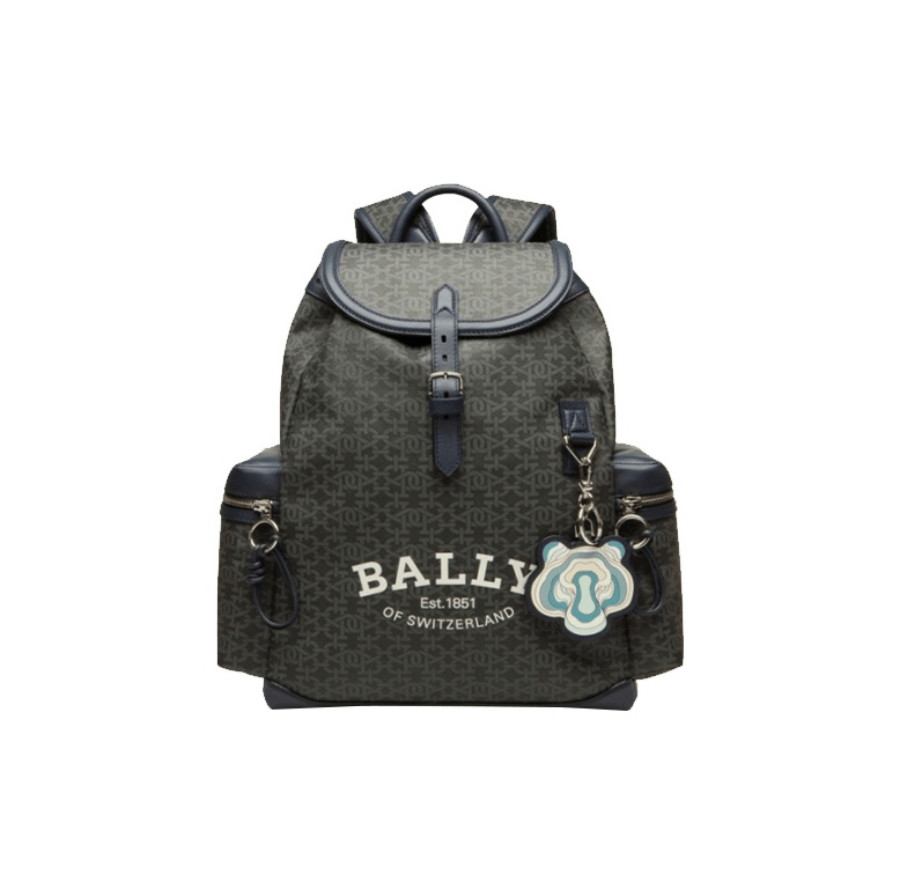 商品[国内直发] Bally|巴利双肩包BALLY男包奢侈品新款虎头双肩包礼物送男友大容量字母老花满印虎年限定 6300341,价格¥17230,第3张图片详细描述