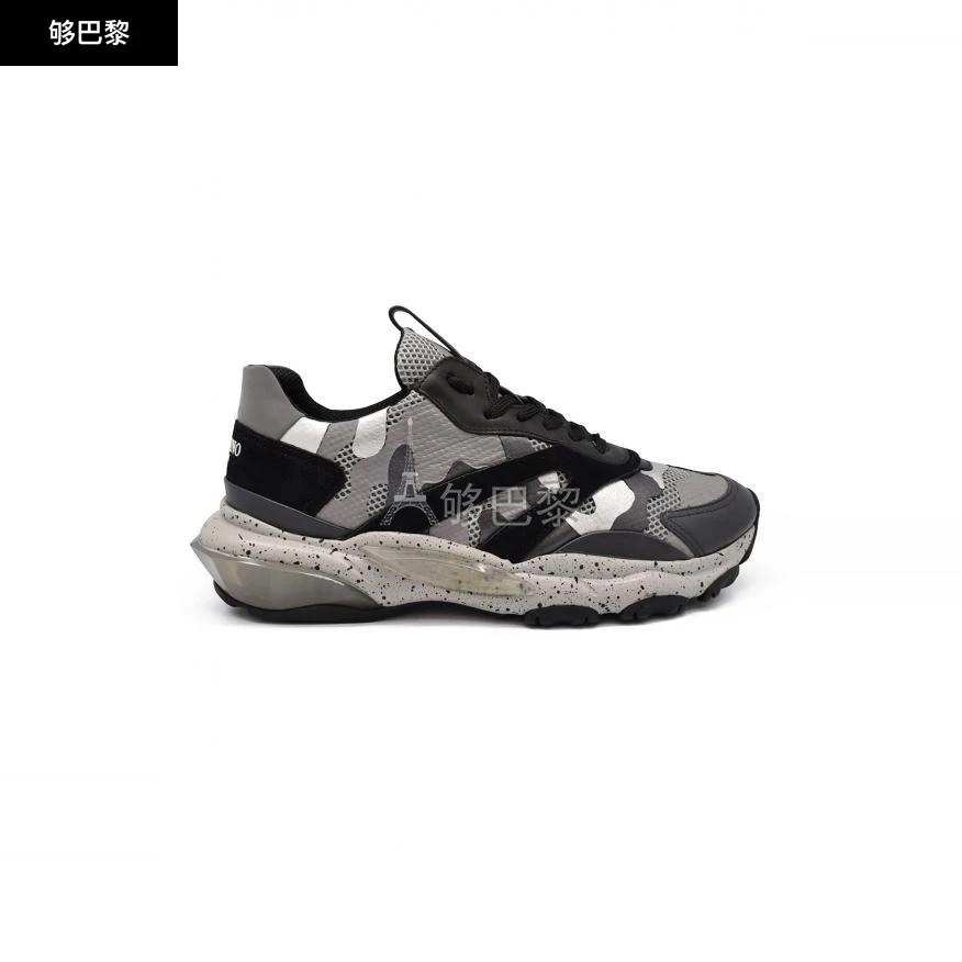 商品Valentino|【特惠6.6折】【预售】 男士 休闲运动鞋 Bounce Camouflage sneakers 3315 RY2S0B05SJH 31L ,价格¥4482,第3张图片详细描述