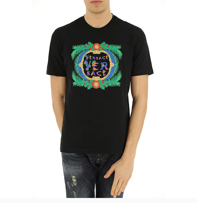 商品Versace|VERSACE 黑色男士T恤 A79242-A224620-A008,价格¥2888,第6张图片详细描述