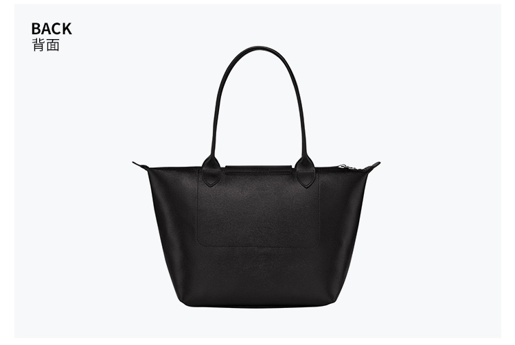 商品Longchamp|珑骧22春夏 LE PLIAGE CITY系列女士黑色涂层帆布小号长柄单肩包饺子包L2605 HYQ 001（香港仓发货）,价格¥1015,第5张图片详细描述