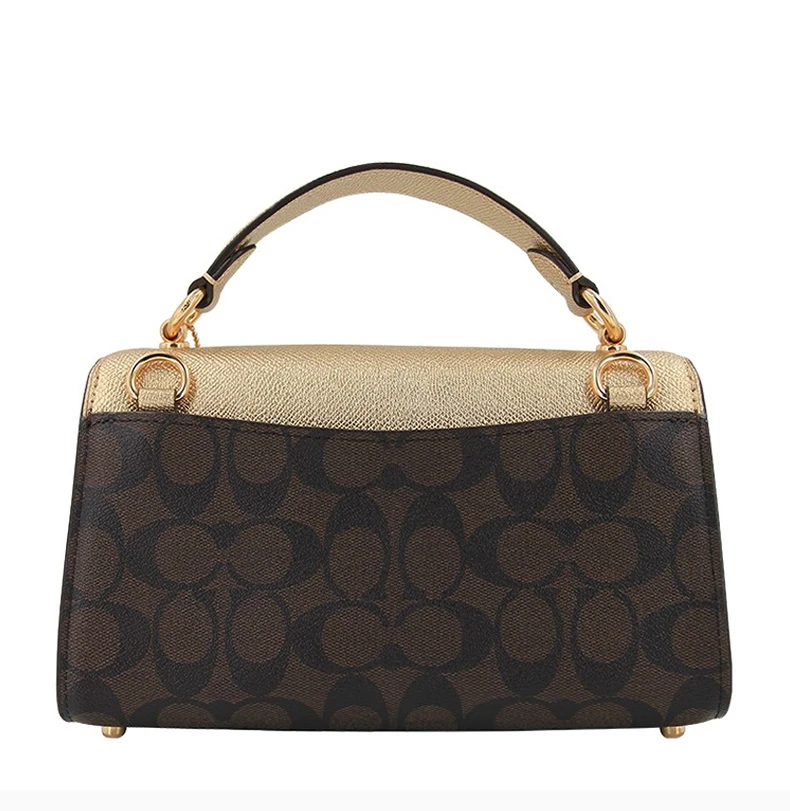 商品Coach|COACH 女士拼色PVC配皮单肩包 C1441IMS5V,价格¥1277,第7张图片详细描述