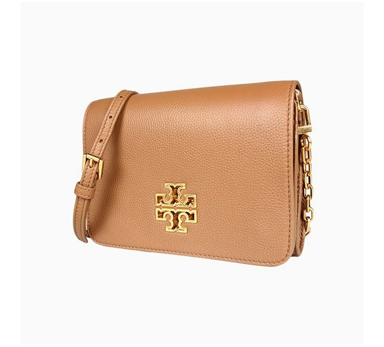 商品[国内直发] Tory Burch|TORY BURCH 女士浅棕色皮革单肩斜挎包 60405-203,价格¥2102,第5张图片详细描述