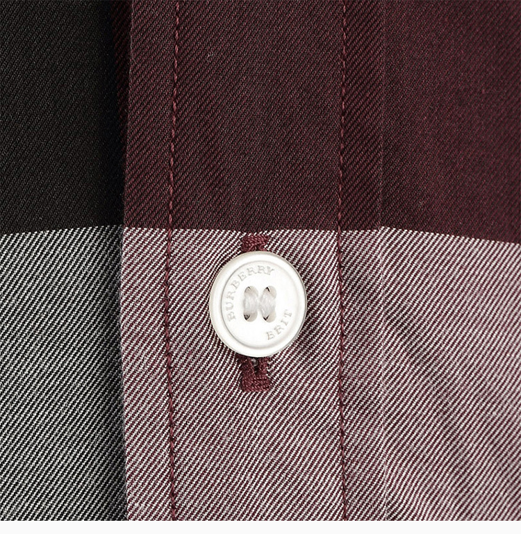 商品Burberry|Burberry 博柏利 红色纯棉经典格纹男士衬衫IA 3942540,价格¥1669,第27张图片详细描述