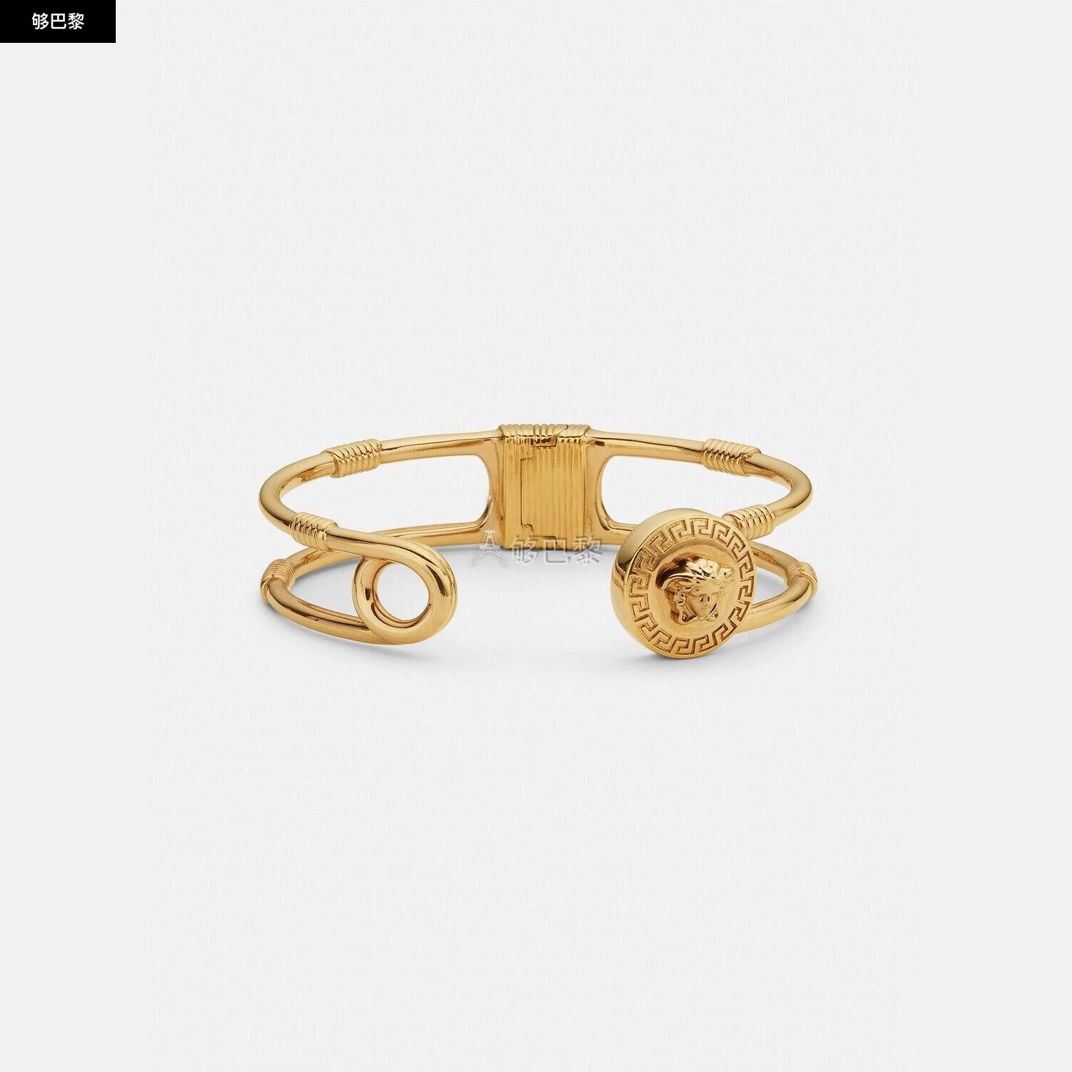 商品Versace|【预售】 范思哲 25春夏 男士 手镯 BRACELET SAFETY PIN 1004985-1A00620_3J000 ,价格¥4038,第2张图片详细描述
