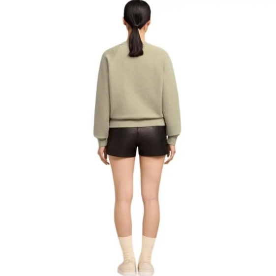 商品[国内直发] AMI|AMIPARIS SS24 圆领套头爱心刺绣图案纯棉长袖卫衣 男女同款 绿色,价格¥2133,第5张图片详细描述