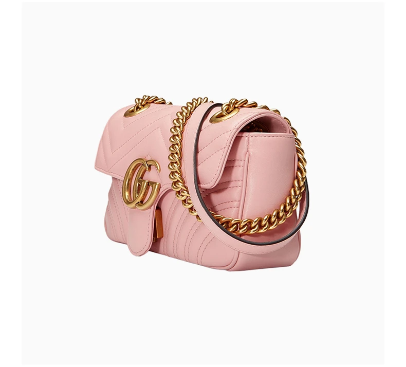 商品[国内直发] Gucci|GUCCI 古驰 女士粉色链条包 446744-DTDIT-5909,价格¥18062,第5张图片详细描述