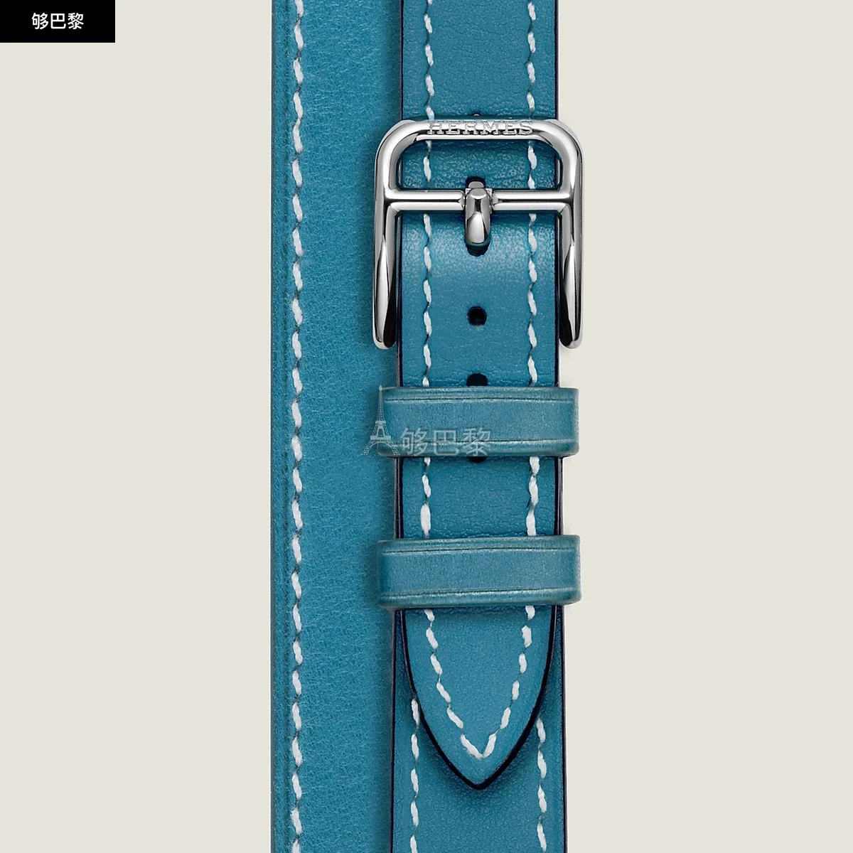 商品Hermes|【预售】 爱马仕 24秋冬 女士 手表带 Bracelet pour Cape Cod Grand modèle 37 mm, double tour WKB0073WK75091,价格¥3968,第3张图片详细描述