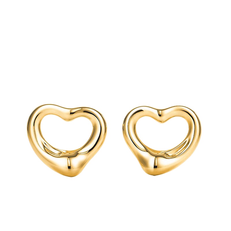 商品Tiffany & Co.|  Tiffany & Co./蒂芙尼 22春夏新款Elsa Peretti系列 18K金黄金11毫米宽镂空心形耳钉GRP11358,价格¥10113,第2张图片详细描述