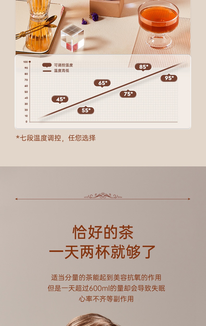 商品[国内直发] Skrillex|Skrillex柯乐希 英式即热式饮水机一体机家用桌面7段调温电水壶,价格¥505,第5张图片详细描述