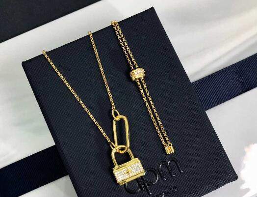 商品apm Monaco|爱心锁项链毛衣链小众设计吊坠饰品 爱心锁AC5992OX（香港仓发货）,价格¥547,第3张图片详细描述
