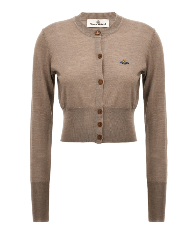 商品Vivienne Westwood|西太后 女士高腰针织开衫（香港仓发货）,价格¥2404,第7张图片详细描述