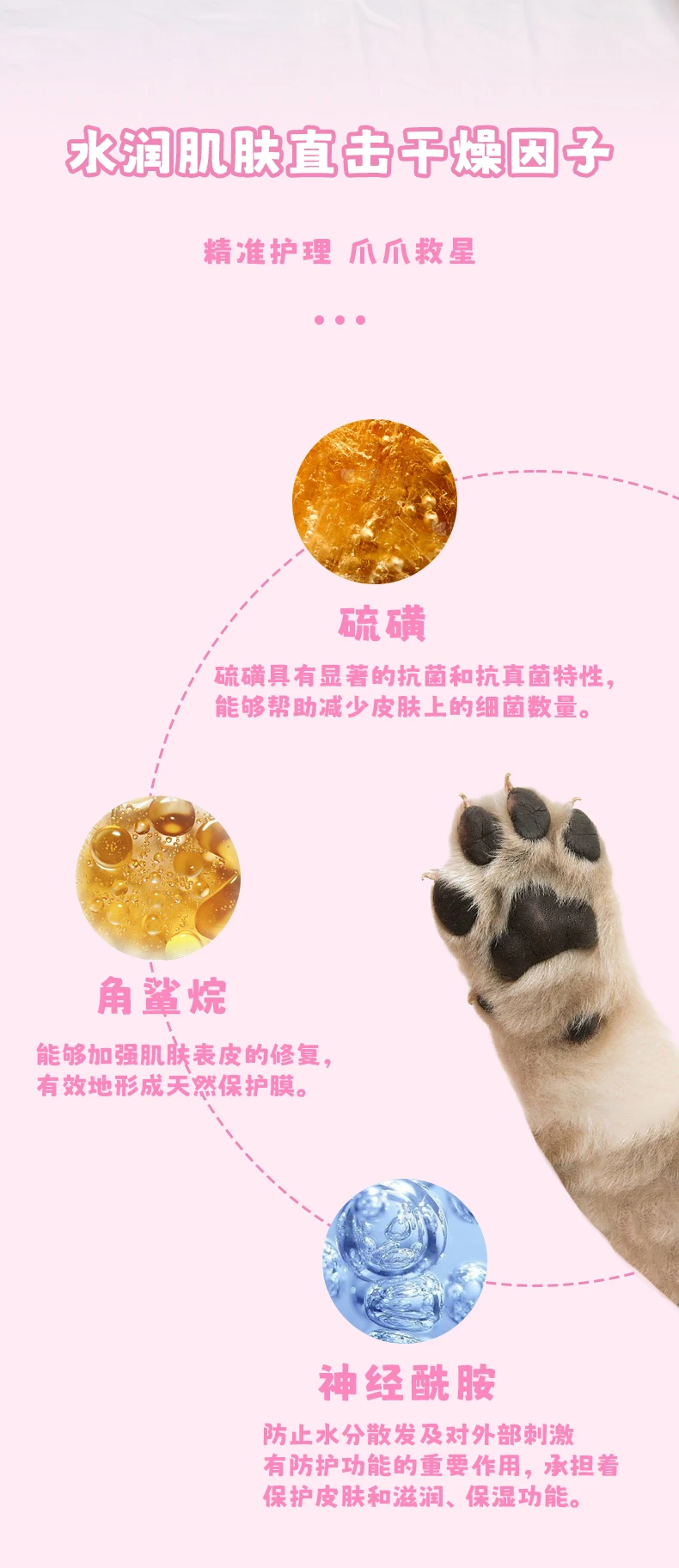 商品[国内直发] BIOSIS|BIOSIS猫狗爪垫保湿霜10g-清洁护理好物,价格¥108,第3张图片详细描述