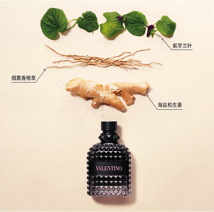 商品Valentino|Valentino华伦天奴坠梦罗马男士香水套装 淡香水100ml+淡香水10ml+沐浴露75ml,价格¥709,第10张图片详细描述