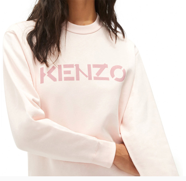 商品Kenzo|KENZO 女士淡粉色卫衣 FB62SW8214ML-34,价格¥1716,第9张图片详细描述