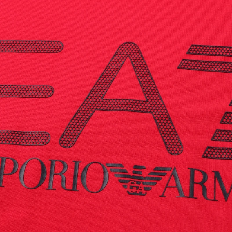商品Emporio Armani|EMPORIO ARMANI 男士红色棉质短袖T恤 3KPT62-PJ03Z-1451,价格¥519,第4张图片详细描述