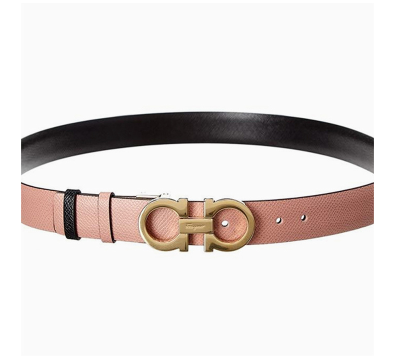 商品Salvatore Ferragamo|Salvatore Ferragamo 菲拉格慕 女士桃红色小牛皮腰带 698660【包装随机,部分无包装盒】,价格¥1842,第10张图片详细描述