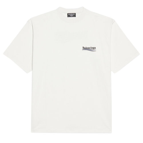 商品Balenciaga|Balenciaga/巴黎世家  女士白色棉质政治竞选T恤641655TKVJ19084,价格¥4362,第3张图片详细描述