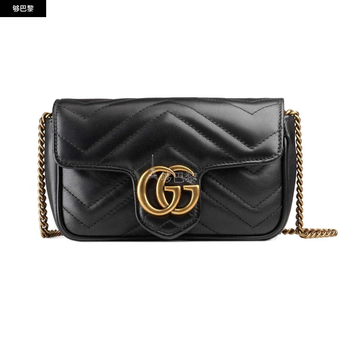 商品Gucci|【预售】 古驰 25春夏 女士 单肩包 GG Marmont系列超迷你手袋 476433 DTDCT 1000 ,价格¥9737,第2张图片详细描述