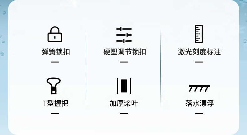 商品[国内直发] MobiGarden|户外水上运动充气船船桨三节铝合金逐浪单头划水桨,价格¥141,第5张图片详细描述