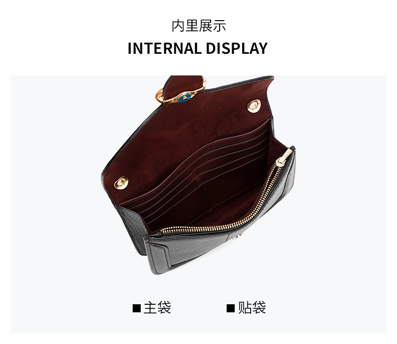 商品[国内直发] Coach|COACH斜挎包蔻驰 奢侈品 女士小号皮质黑色单肩斜挎链条包礼物送女友6924 IMCHK,价格¥750,第5张图片详细描述
