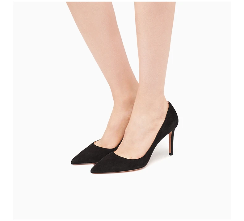 商品Prada|Prada 普拉达 女士黑色皮革高跟鞋 1I834I-008-F0002-F-085,价格¥3818,第8张图片详细描述