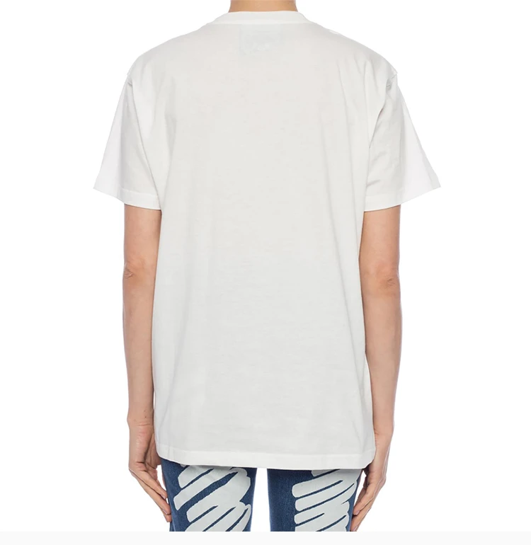 商品Moschino|MOSCHINO 白色女士T恤 A0776-9140-1002,价格¥999,第7张图片详细描述