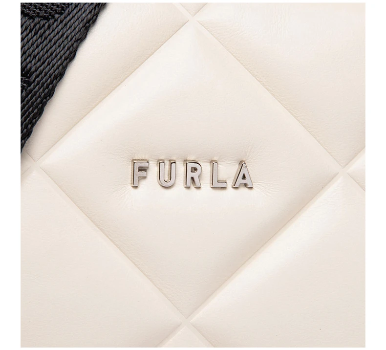 商品[国内直发] Furla|FURLA 女士象牙白色绗缝皮革单肩包 WB00335-BX0186-Q8000,价格¥1503,第8张图片详细描述