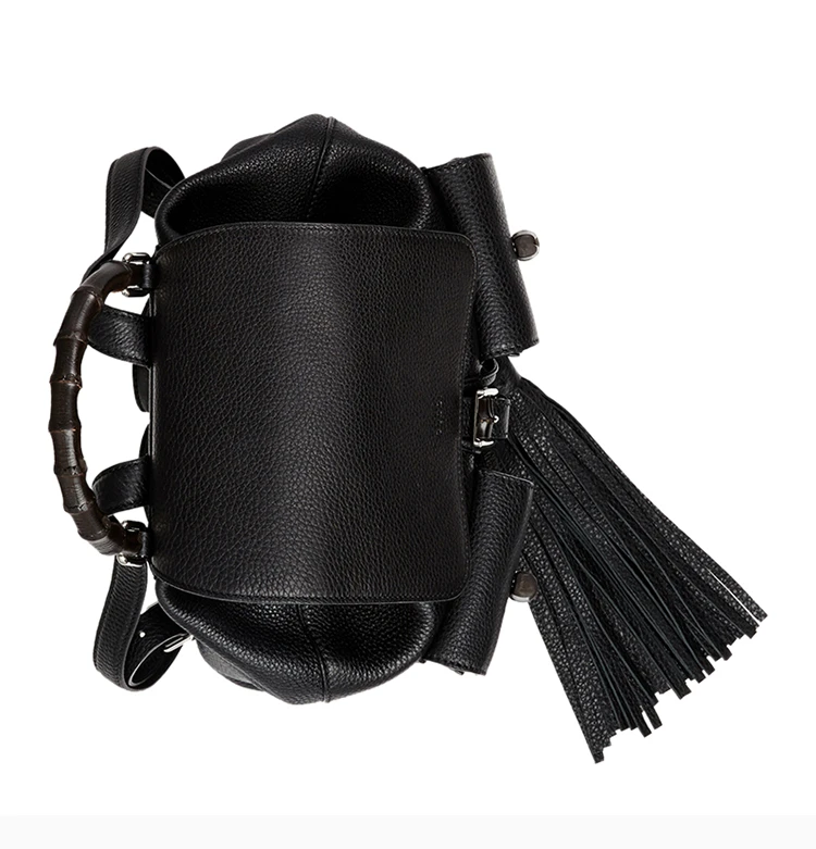 商品[国内直发] Gucci|GUCCI 古驰 女士黑色牛皮双肩背包 370833-A7M0N-1000,价格¥13205,第8张图片详细描述