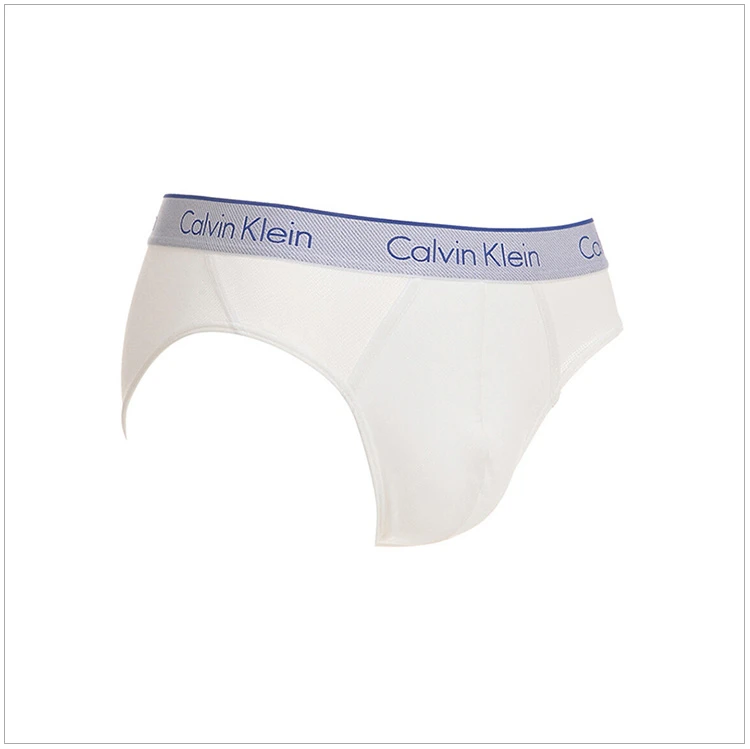 商品[国内直发] Calvin Klein|Calvin Klein 卡尔文 克莱恩 白色尼龙弹性纤维男士低腰透气三角内裤 NB1004-100,价格¥277,第4张图片详细描述