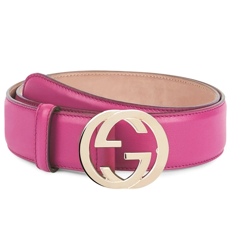 商品[国内直发] Gucci|GUCCI 女士玫红色牛皮皮带 370543-AP00G-5594,价格¥3947,第1张图片详细描述