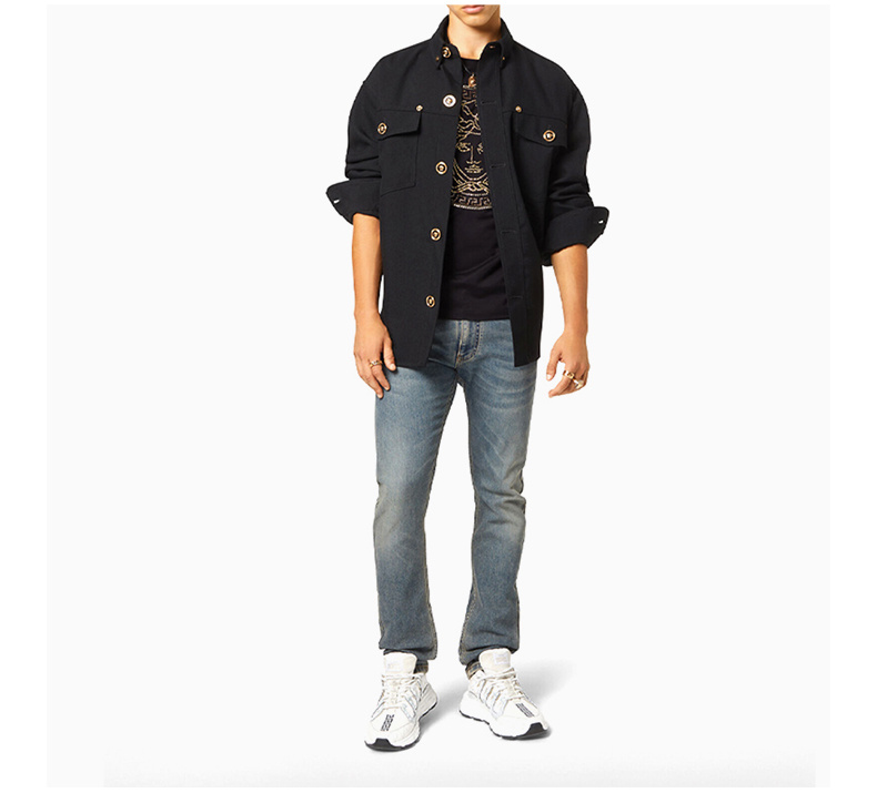 商品Versace|VERSACE 黑色男士T恤 A77987-A201952-A1008,价格¥2381,第4张图片详细描述