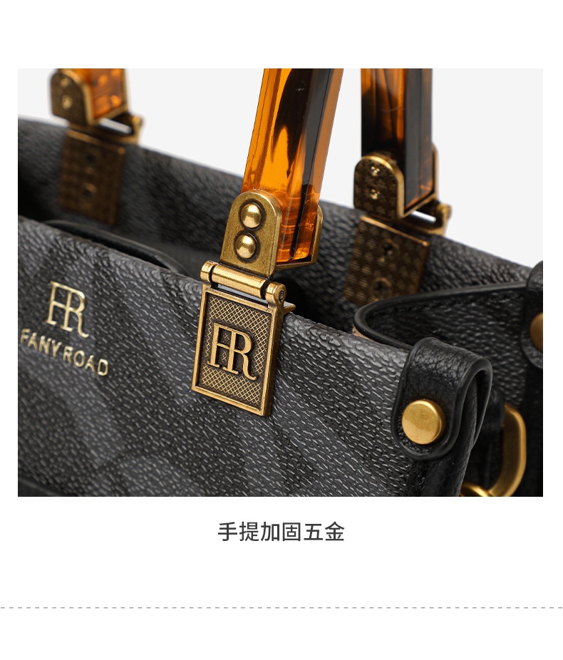 商品[国内直发] FANY ROAD|FANYROAD新款女包欧美经典女士手提斜挎包高级感琴谱包女士包,价格¥337,第9张图片详细描述
