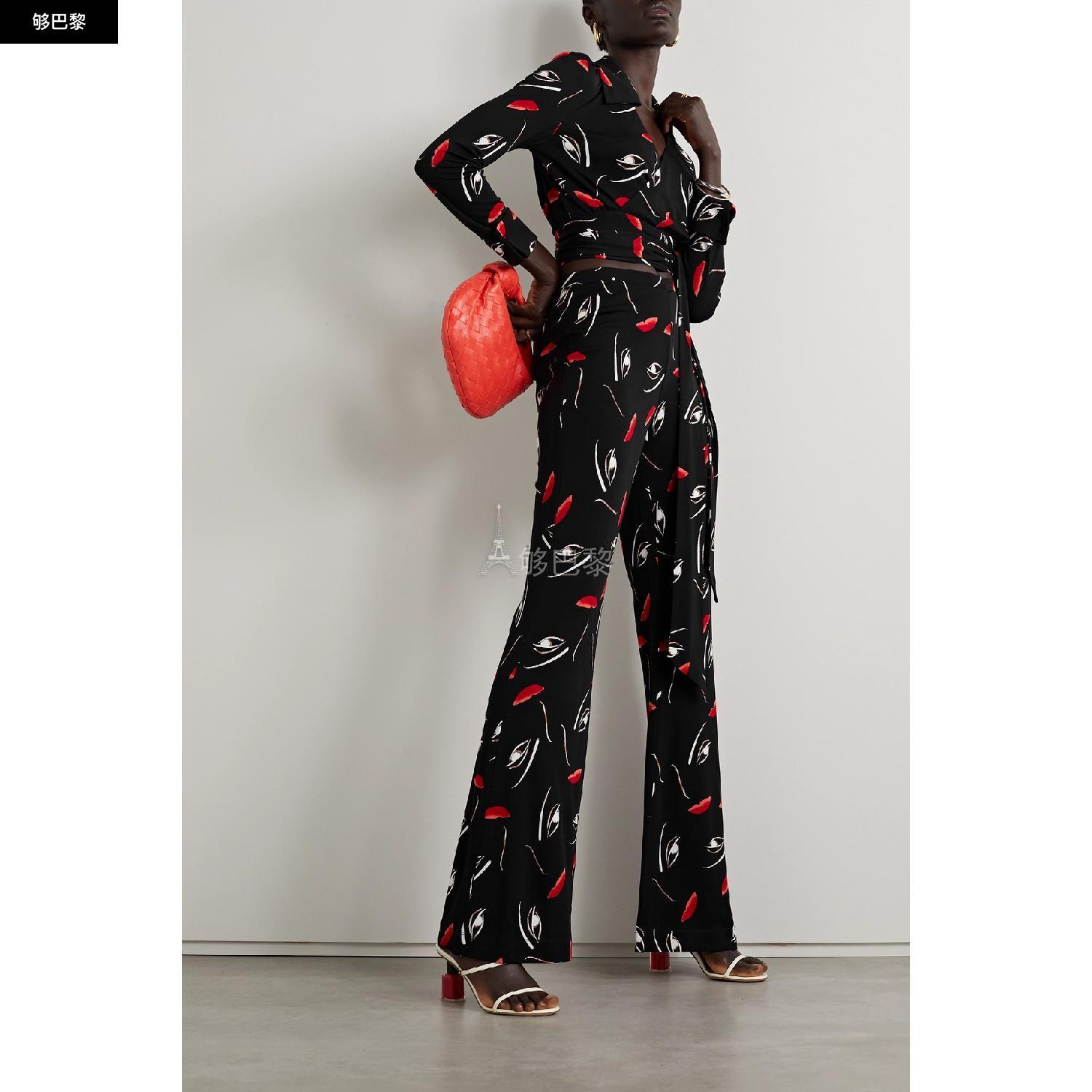 商品Diane von Furstenberg|【特惠5.0折】包邮包税【预售7天发货】 DIANE VON FURSTENBERG 23秋冬 女士 长袖衬衫 Bobbie 印花弹力平纹布围裹式上衣 1647597289317282 DVFBL4Q015FFACE ,价格¥1897,第5张图片详细描述