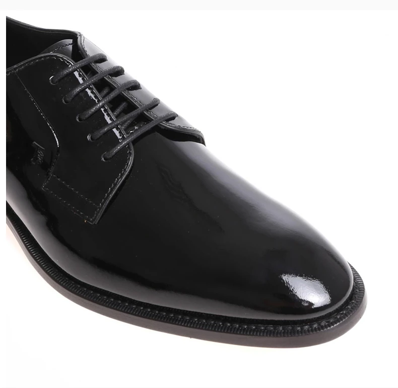 商品Tod's|TOD'S 男士黑色漆皮德比鞋 XXM42A0H370VE0B999,价格¥1720,第8张图片详细描述