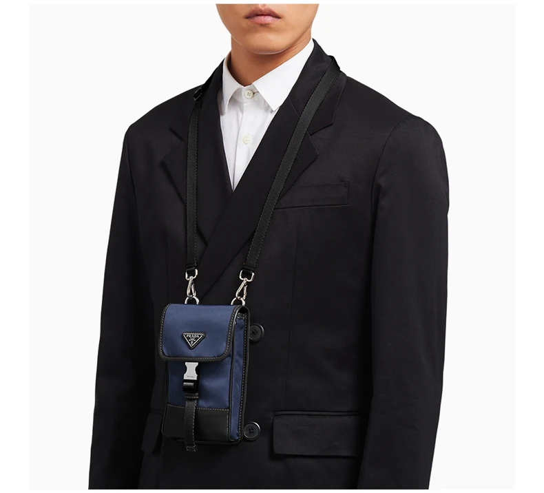 商品[国内直发] Prada|PRADA 海军蓝色男士手机包 2ZH109-2DMH-F0008,价格¥8338,第7张图片详细描述