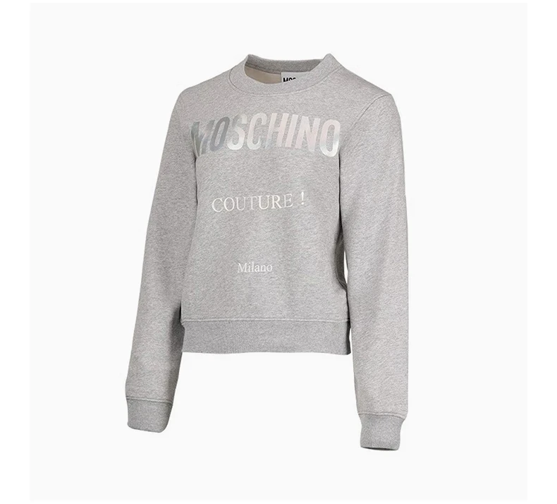 商品Moschino|MOSCHINO 灰色女士卫衣/帽衫 EJ1704-5527-1485,价格¥2059,第5张图片详细描述