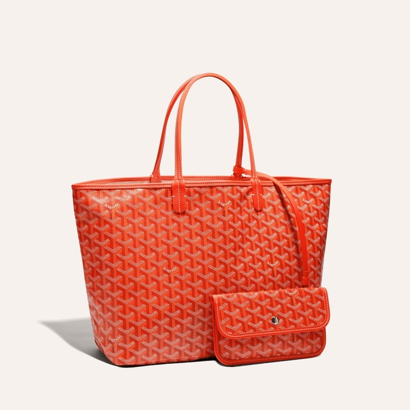 商品Goyard|高雅德 Saint Louis PM男女黑色帆布/小牛皮手提包 STLOUIPMLTY01CL03P（十色可选）,价格¥13567,第11张图片详细描述